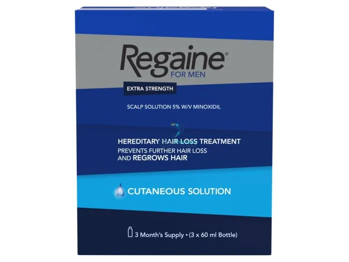 Regaine (minoxidil) 5% Solution For Men and Women (3 Month Supply) - 3 x 60ml Pack - Image 3
