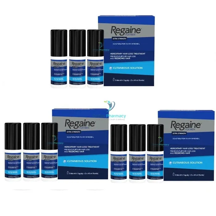 Regaine (minoxidil) 5% Solution For Men and Women (9 Month Supply) - 9 x 60ml Pack - Image 2