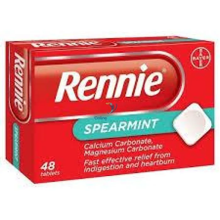 Rennie Spearmint Indigestion Tablets - 24/48 Pack
