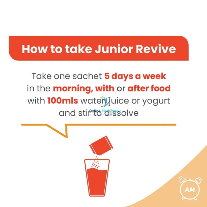 Revive Active Junior Revive Vitamin & Mineral Complex Unflavoured - 20 Sachets - Image 4
