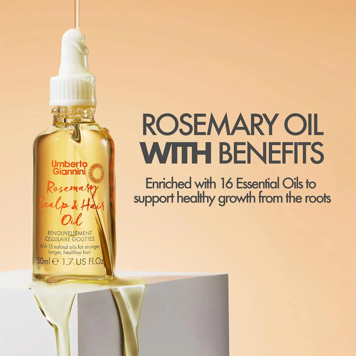 Umberto Rosemary Scalp and Hair Oil - 50ml - Image 5