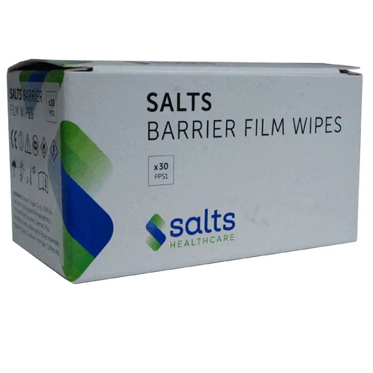Salts Barrier Film Wipes Sensitive 30pk