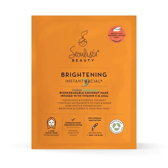 Seoulista Brightening Instant Facial - 1 Pack