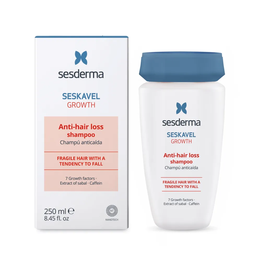 Sesderma Seskavel Growth Anti-Hair Loss Shampoo 250ml - Image 2