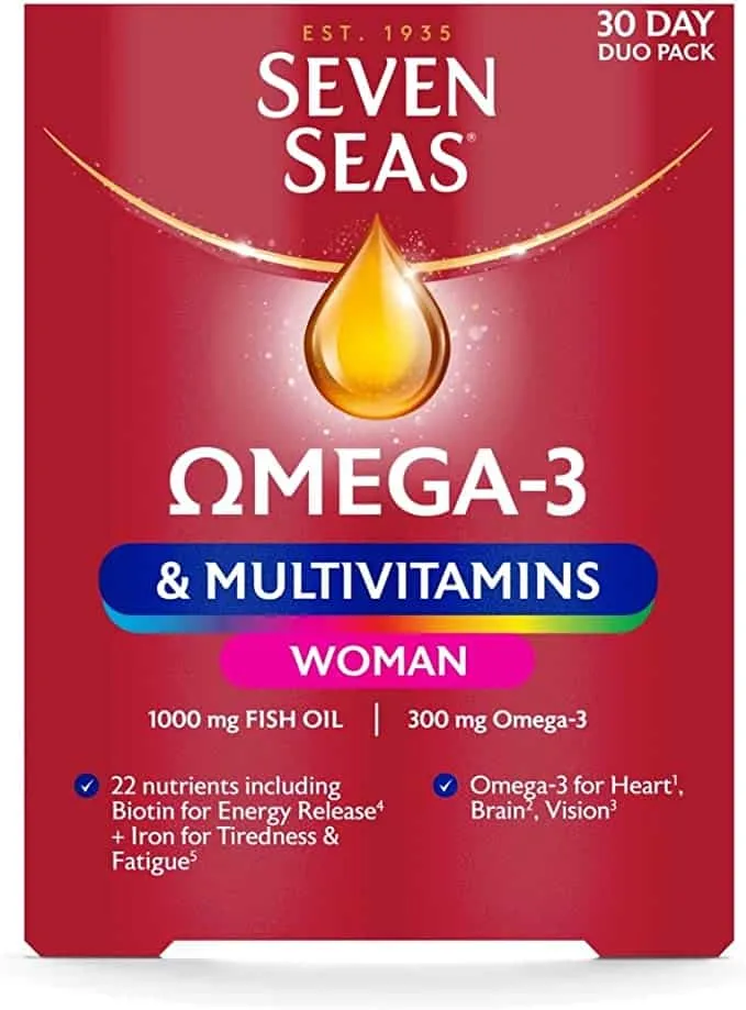 Seven Seas Omega-3 & Multivitamin Woman - 30 Day Duo Pack