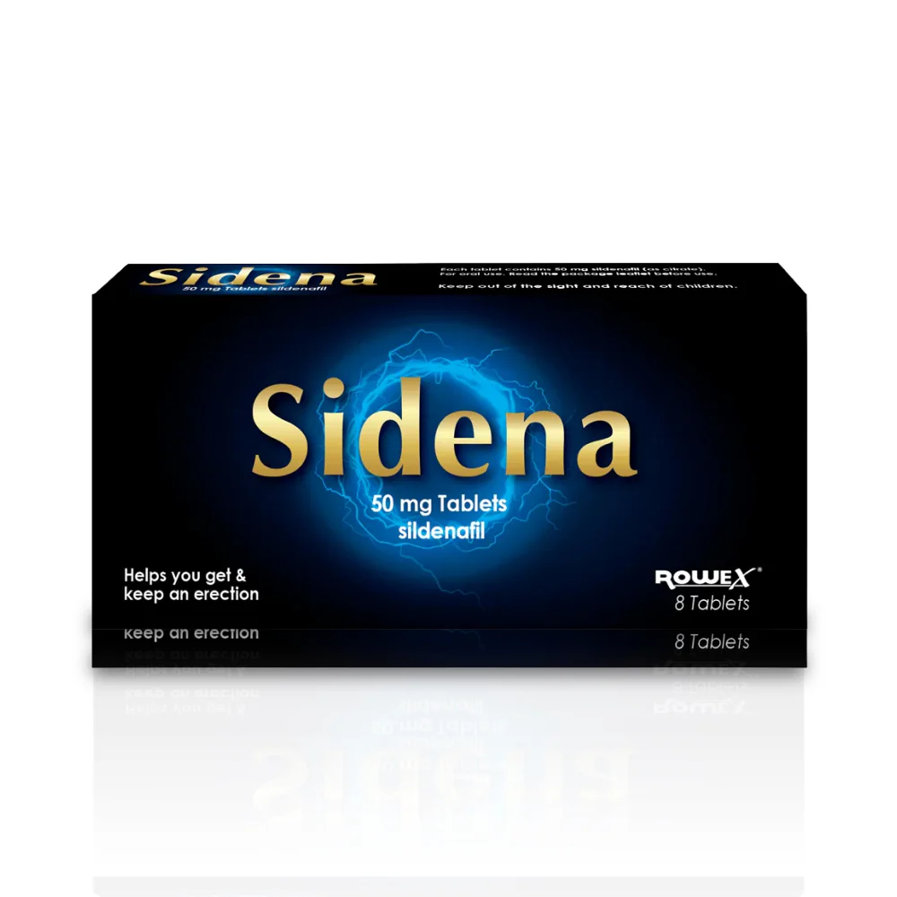 Sidena (Sildenafil) 50mg Tablets - 4/8 Pack