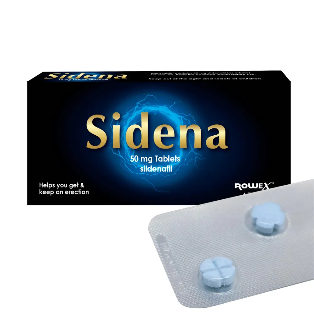 Sidena (Sildenafil) 50mg Tablets - 4/8 Pack - Image 2