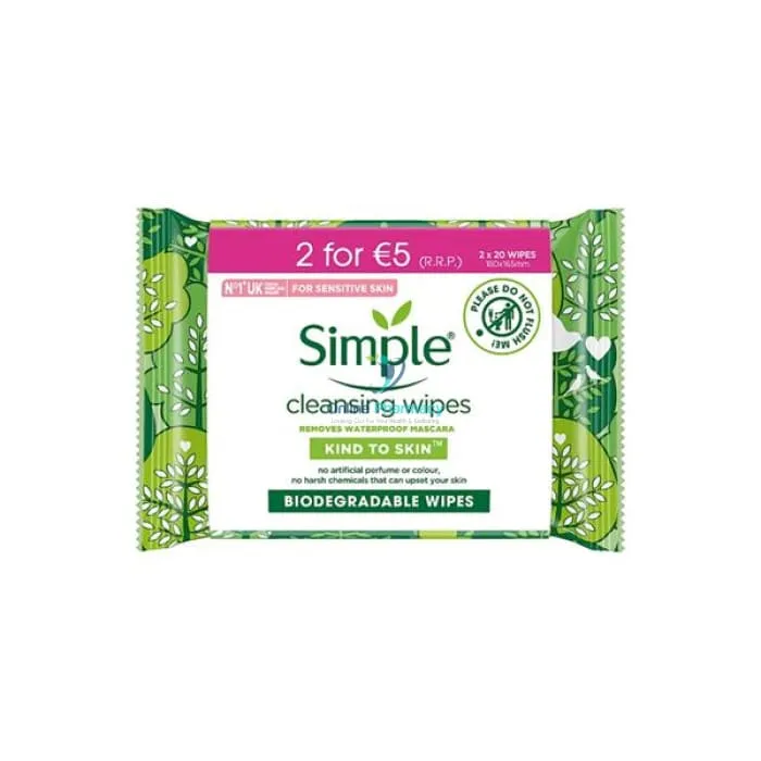 Simple Biodegradable Wipes - 25 wipes