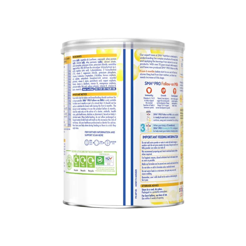SMA Pro Follow On Milk - 800g - Image 2