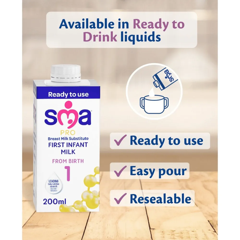 SMA Pro First Infant Milk - 12 x 200ml - Image 3