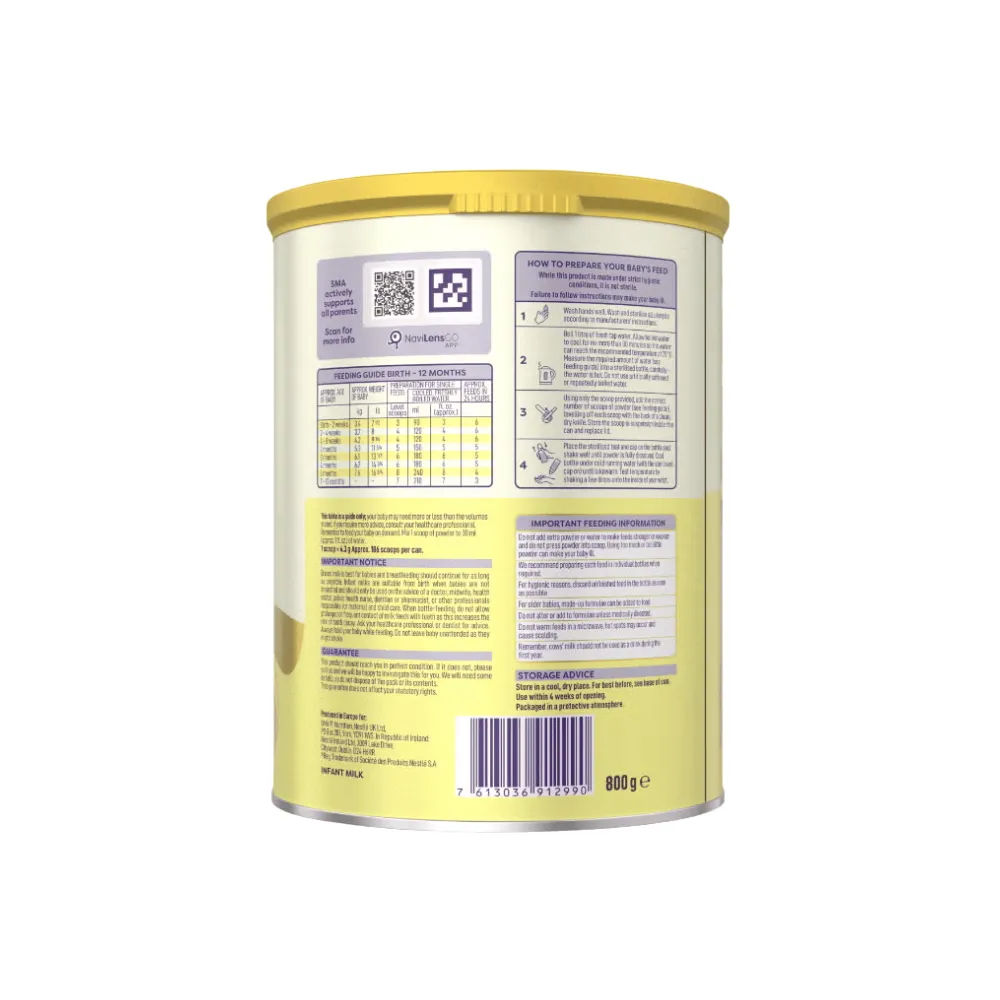 SMA Pro First Infant Milk - 800g - Image 2