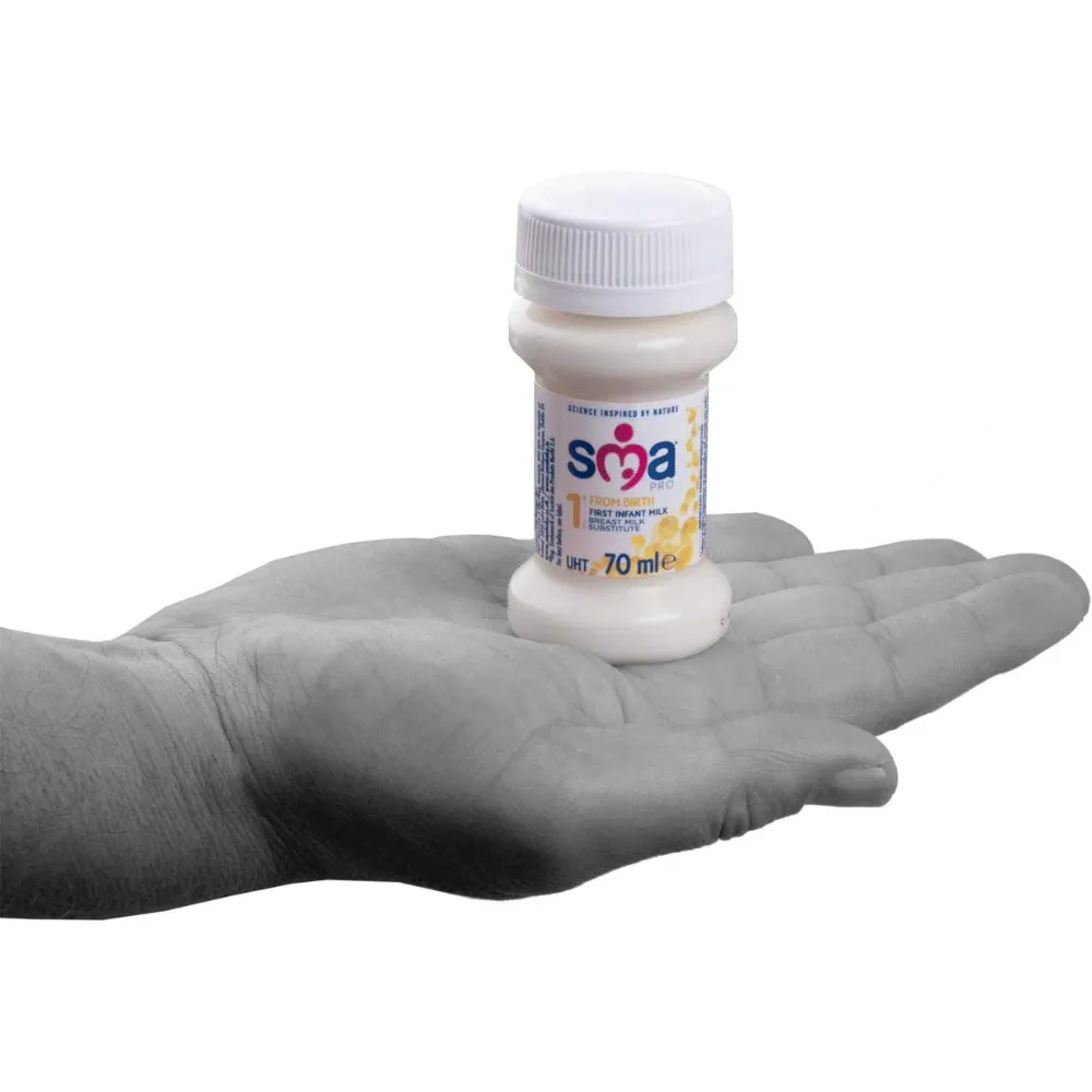 SMA PRO First Milk 32x70ml + Cow & Gate RTF Preterm Teats (32 Teats) - Image 3