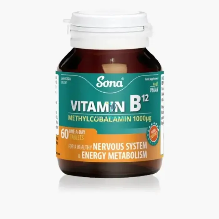 Sona Vitamin B12 Methylcobalamin 1000ug Tablets - 60 Pack