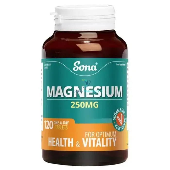 Sona Magnesium 250mg - 60 / 120 Tablets - Image 2