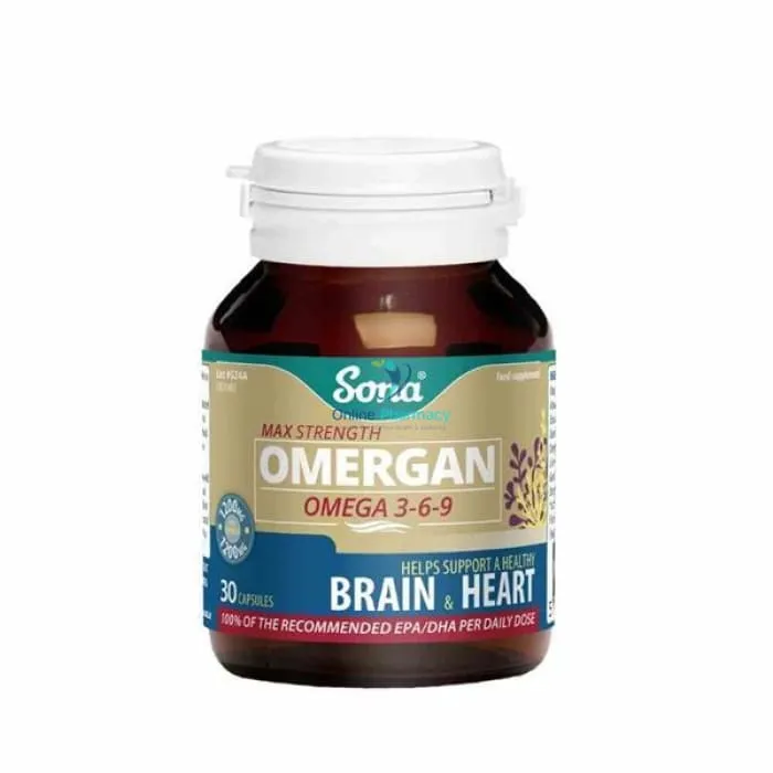 Sona Omergan Omega 3-6-9 Fish Oil Capsules - 30/90 Pack