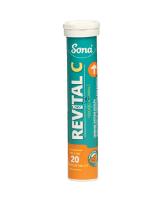 Sona Revital C Orange Effervescent Tablets - 20/40 Pack
