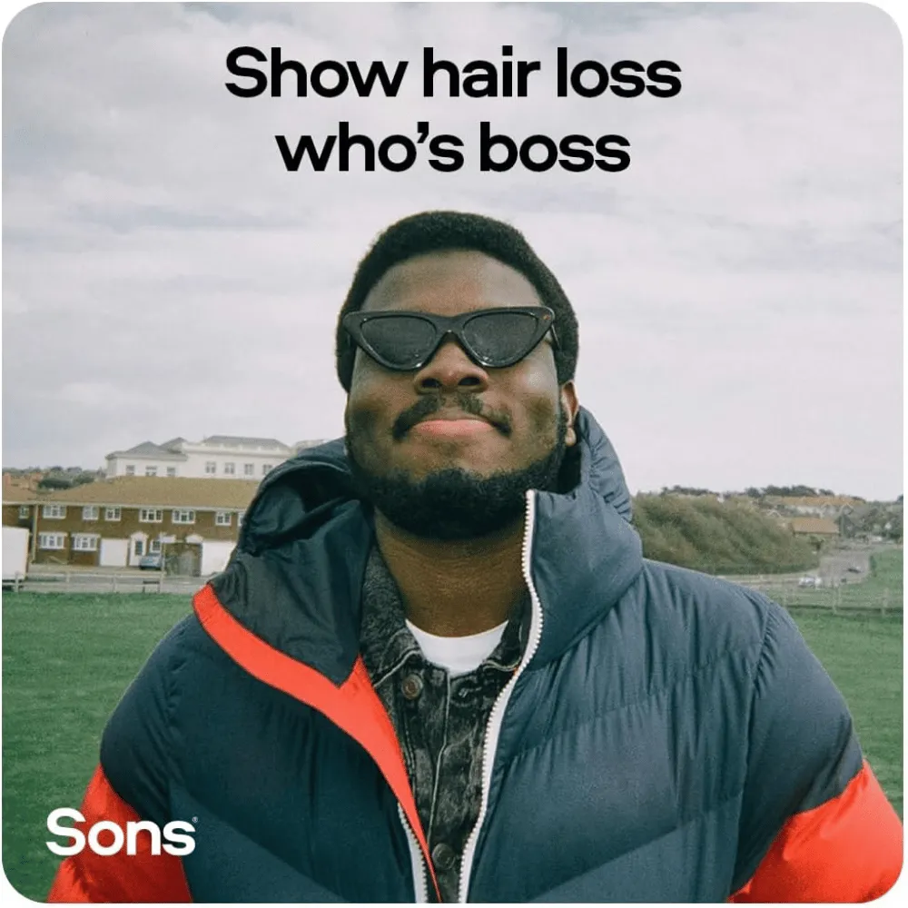 Sons Hair Strengthening Treatment Plan For Hair Loss and Thinning in Men - 1 Month Supply - Image 6