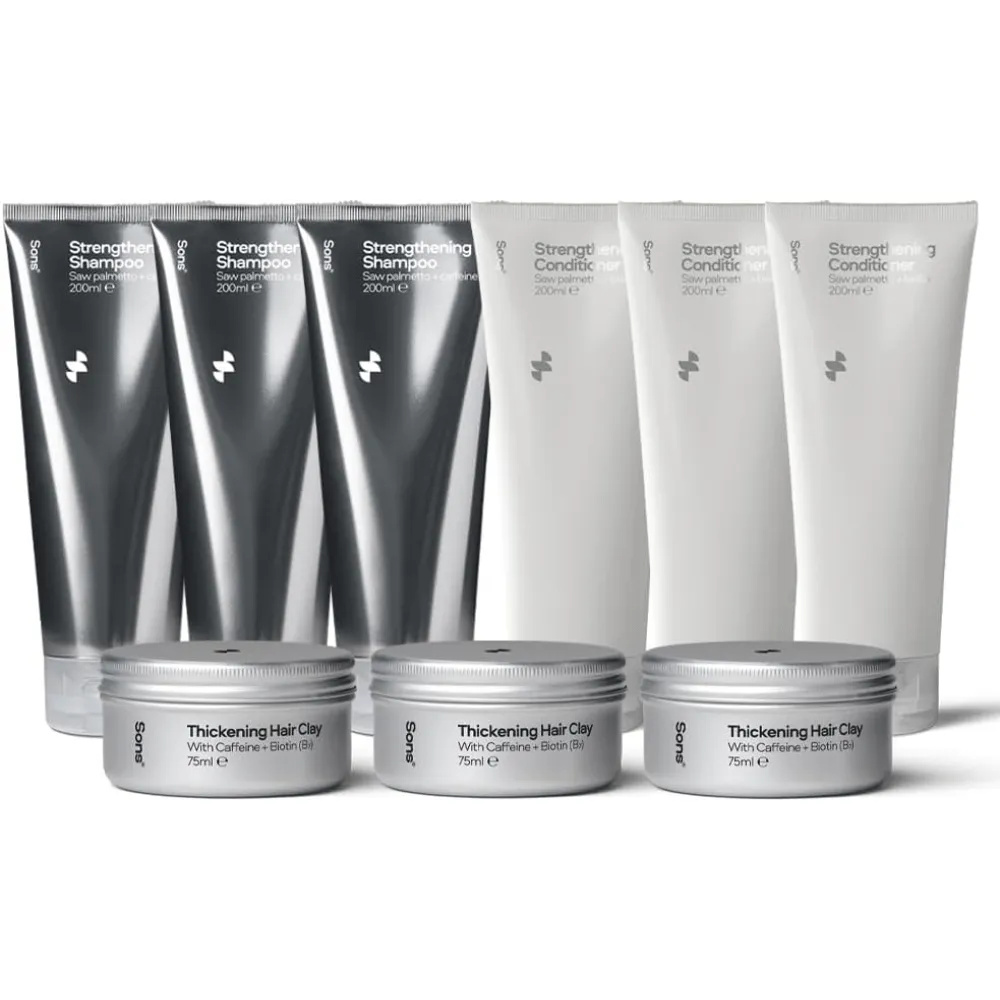 Sons Hair Strengthening Treatment Plan For Hair Loss and Thinning in Men