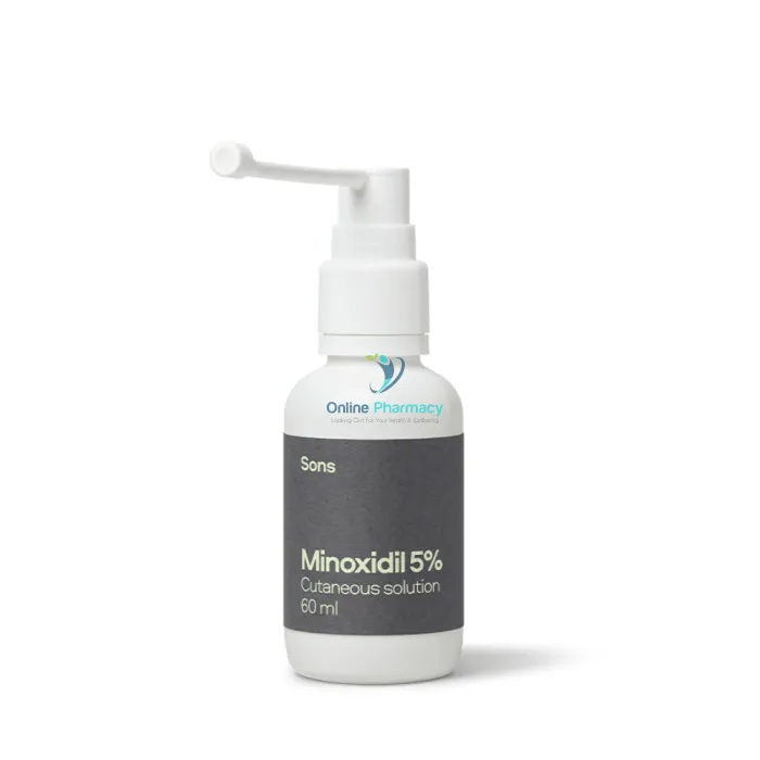 SONS Minoxidil Scalp Treatment Solution - 60ml (1 Month Supply)