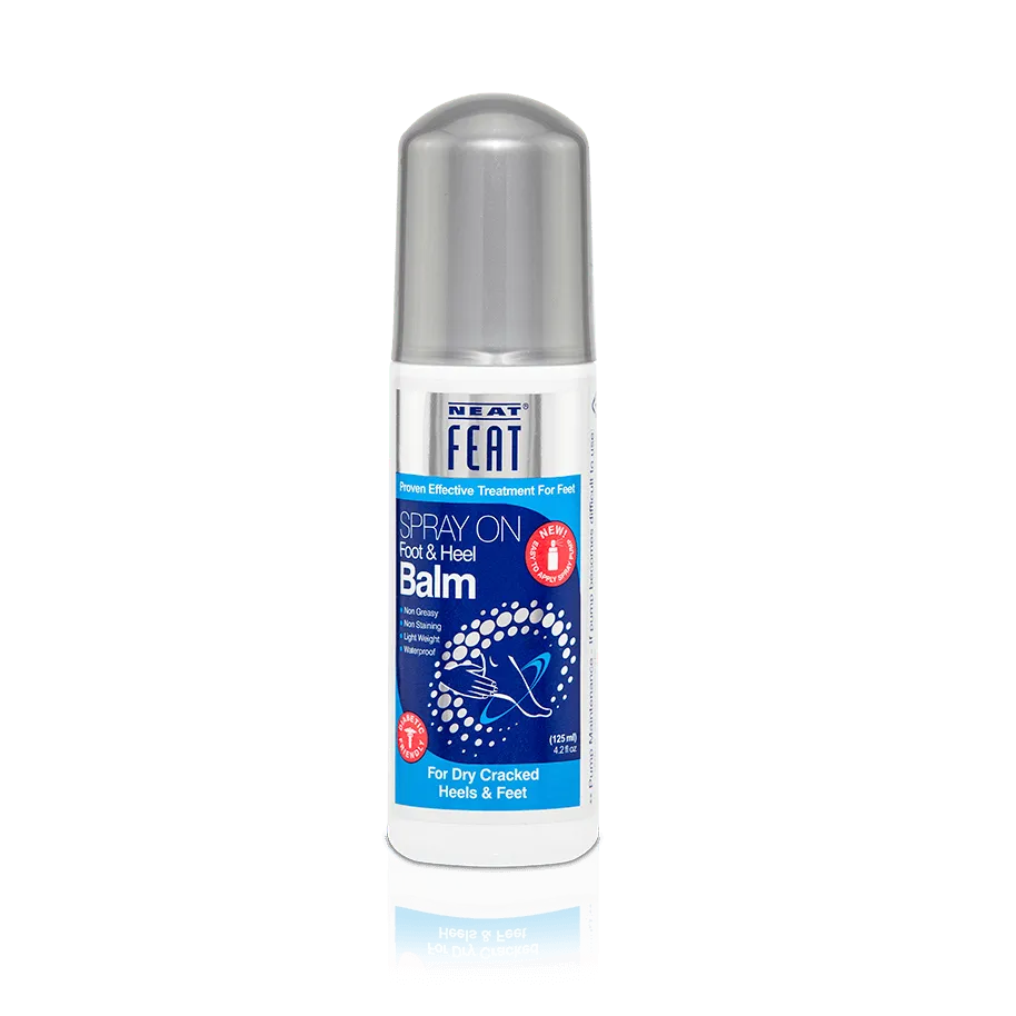 Neat Feat Spray On Foot and Heel Balm for Dry, Cracked feet - 125ml