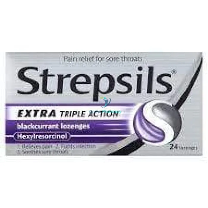 Strepsils Extra Blackcurrant Lozenges - 24 Pack - Image 2