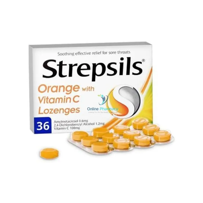 Strepsils Orange & Vitamin C - 36 Pack - Image 2