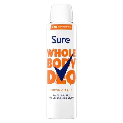 Sure Women Fresh Citrus All Over Body Deodorant Spray - 150ml