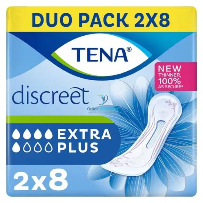 Tena Lady Discreet Extra Plus - 8/16 Pack - Image 2
