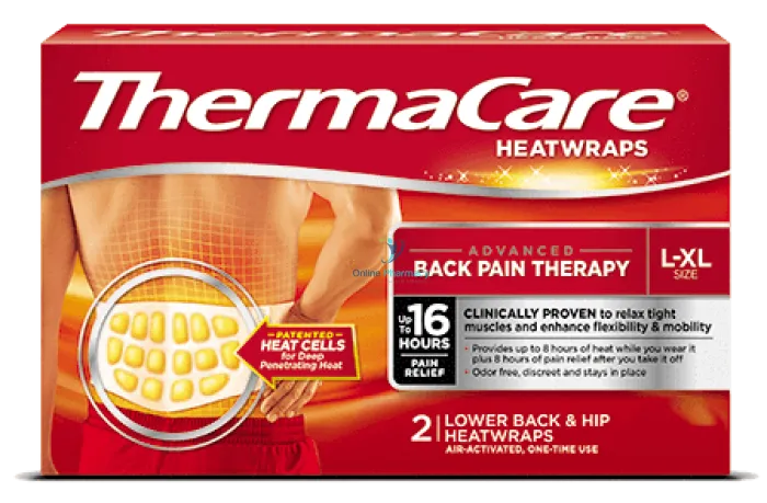 ThermaCare 16 Hour Heatwraps Back - 2 Pack