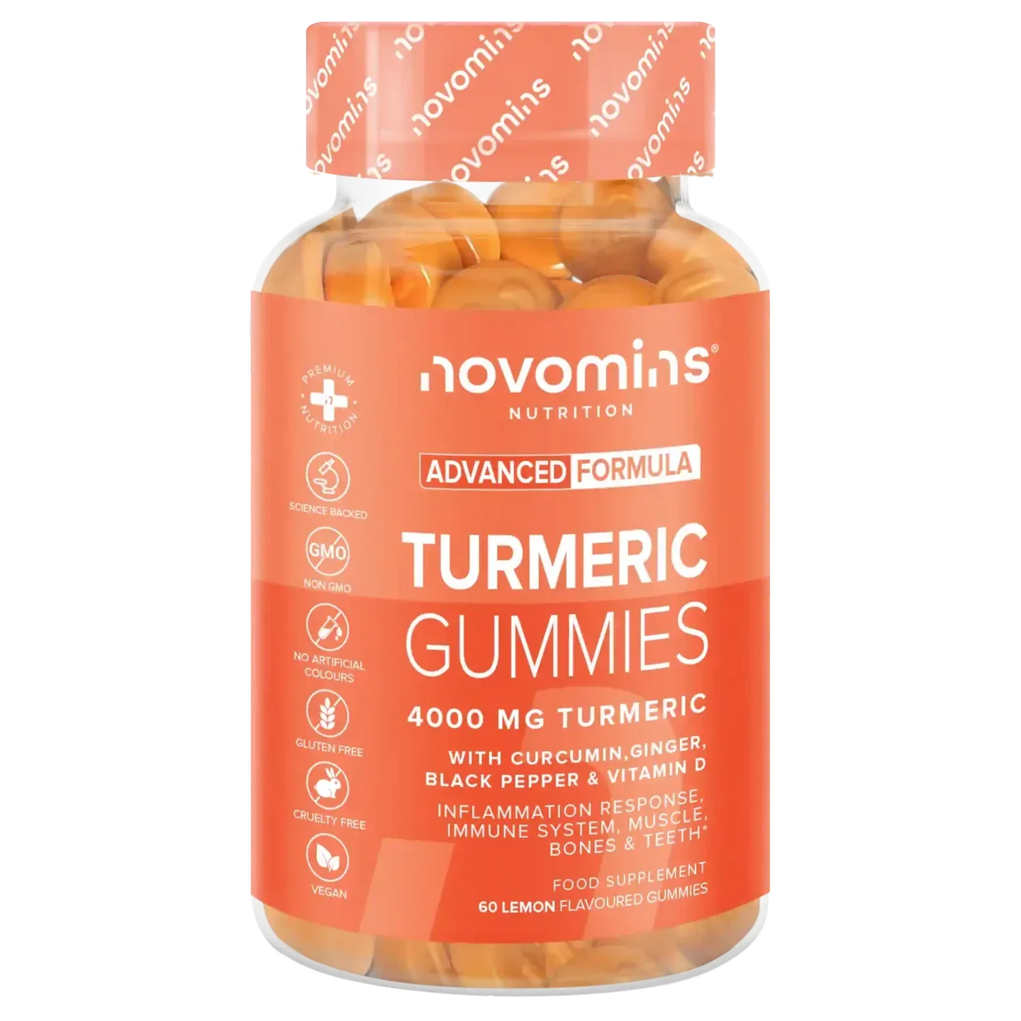 Novomins Turmeric Gummies - 60 Pack