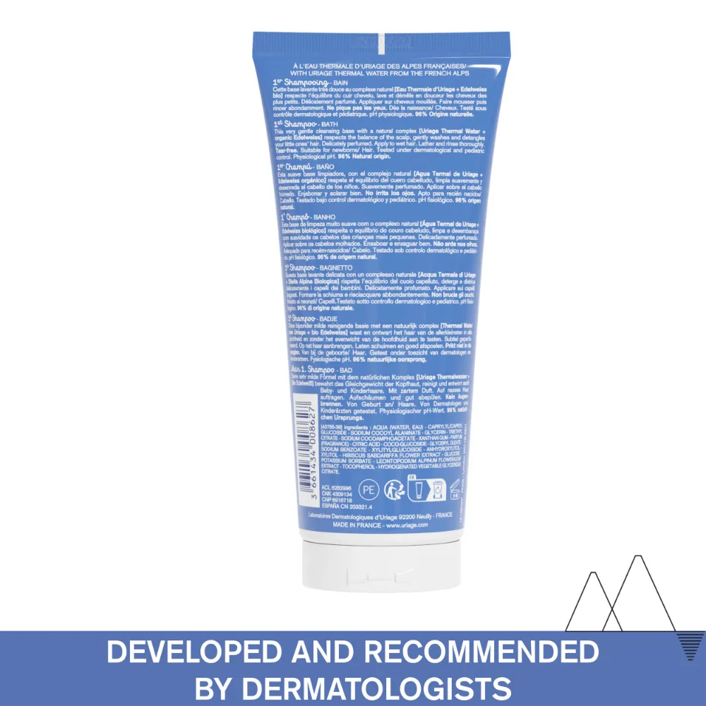 Uriage Baby's 1st Extra Gentle Soap Free Shampoo - Image 2