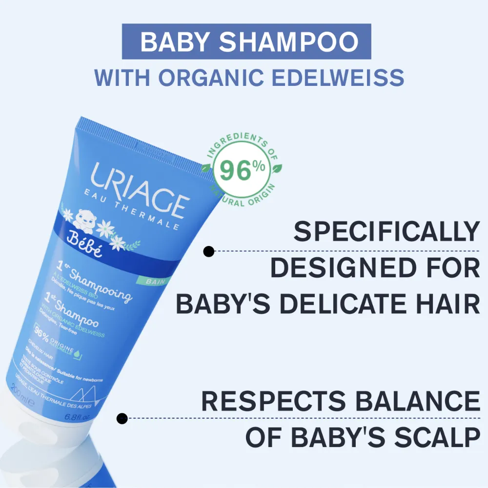 Uriage Baby's 1st Extra Gentle Soap Free Shampoo - Image 3