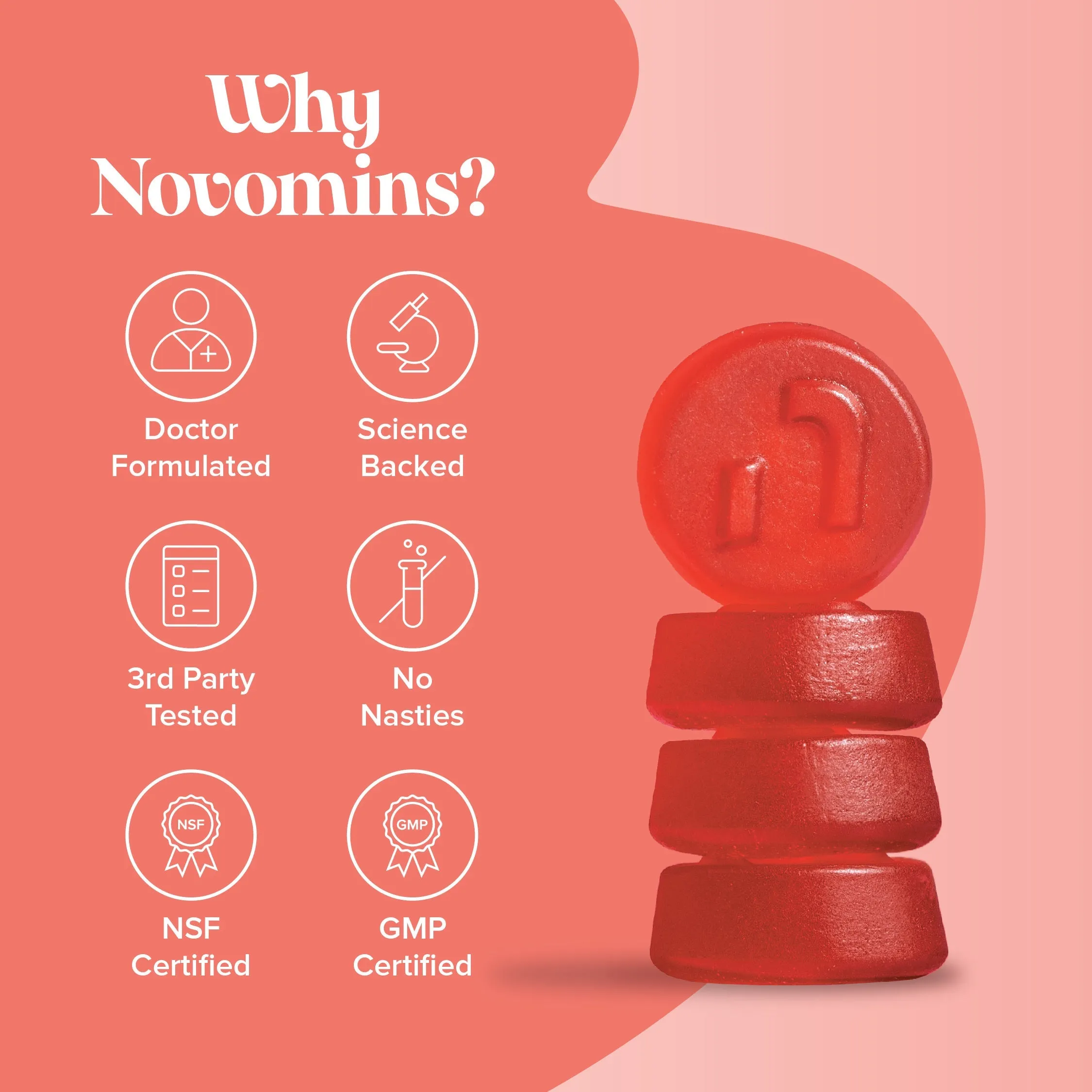 Novomins Vegan Collagen Gummies - 60 Pack - Image 7