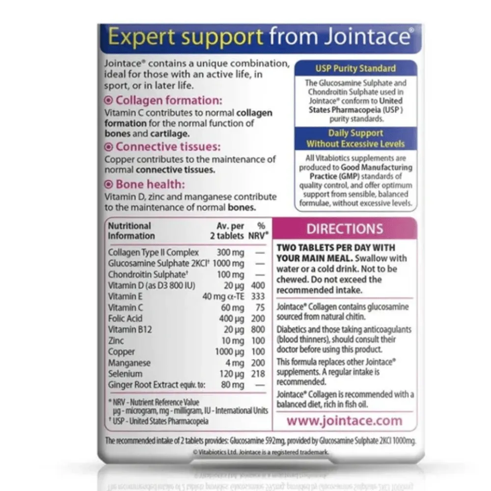 Vitabiotics Jointace Collagen - 30 Pack - Image 2