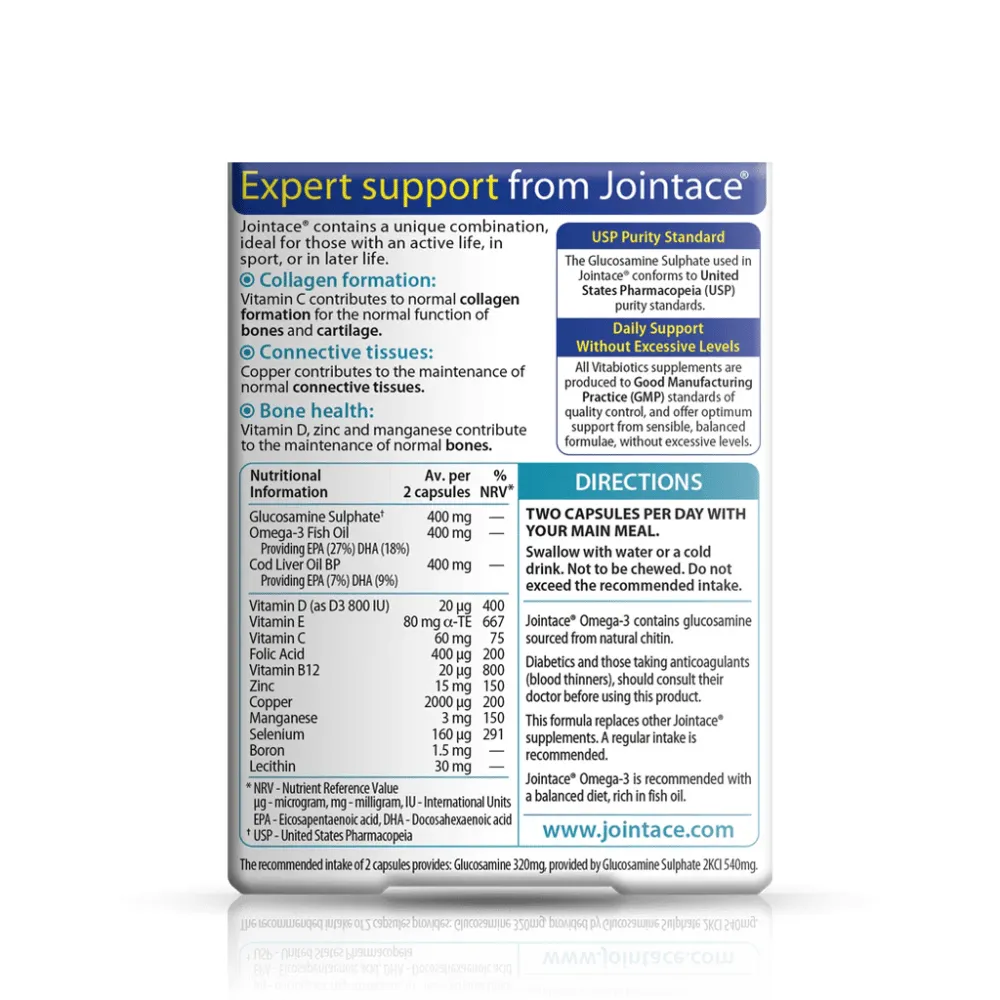 Vitabiotics Jointace Omega 3 - 30 Capsules - Image 2