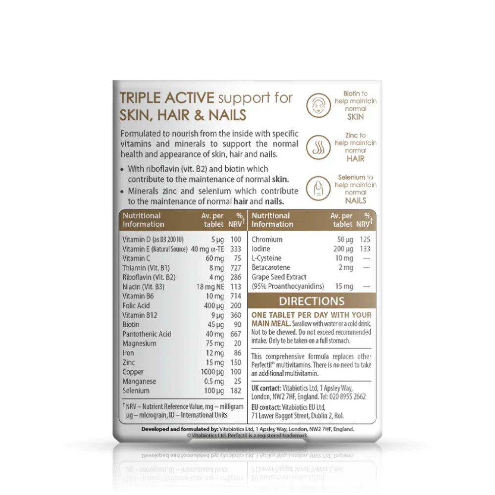 Vitabiotics Perfectil Original Triple Active - 30/90 Tabs - Image 3