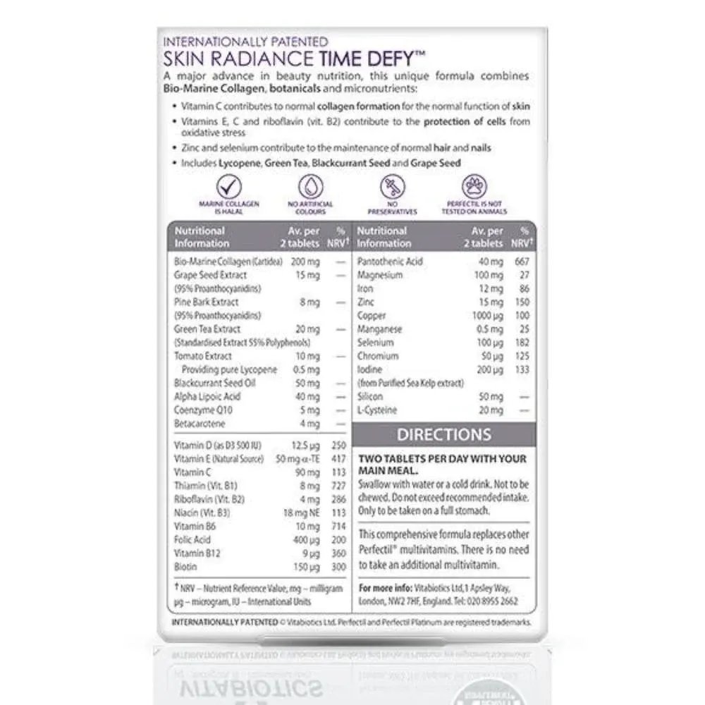 Vitabiotics Perfectil Plantinum - 60 Tablets - Image 4