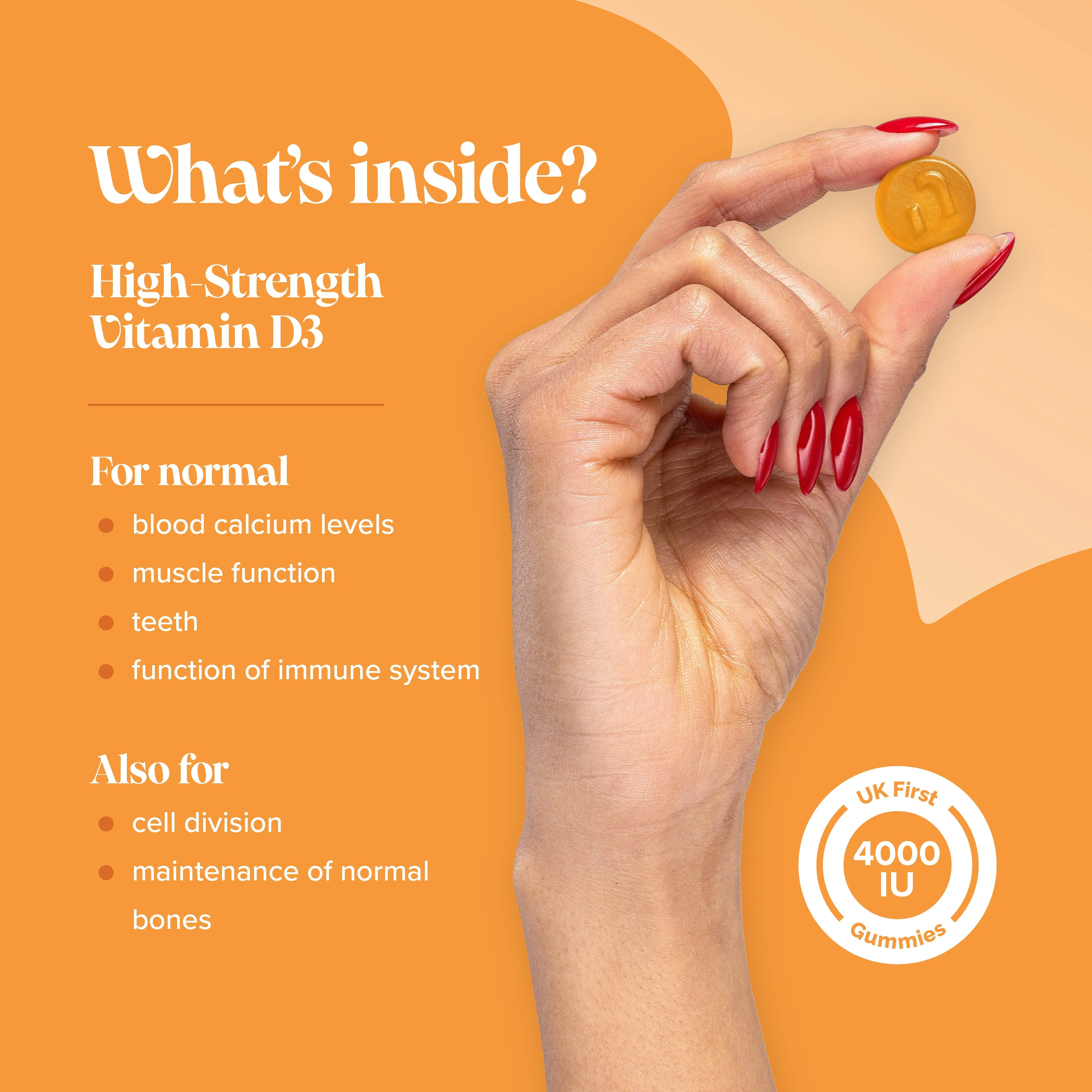 Novomins Vitamin D 3 Gummies - 60 Pack - Image 4