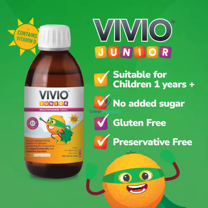 Vivio Junior Multivitamin Tonic - 250ml - Image 3