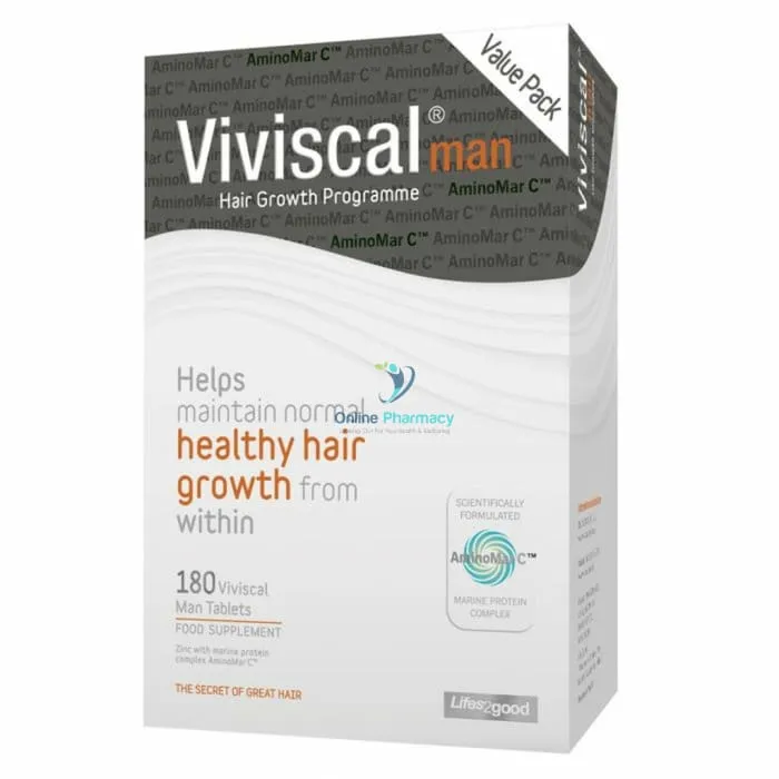 Viviscal Man Strength Hair Growth Supplements - 180 Tabs - Image 2