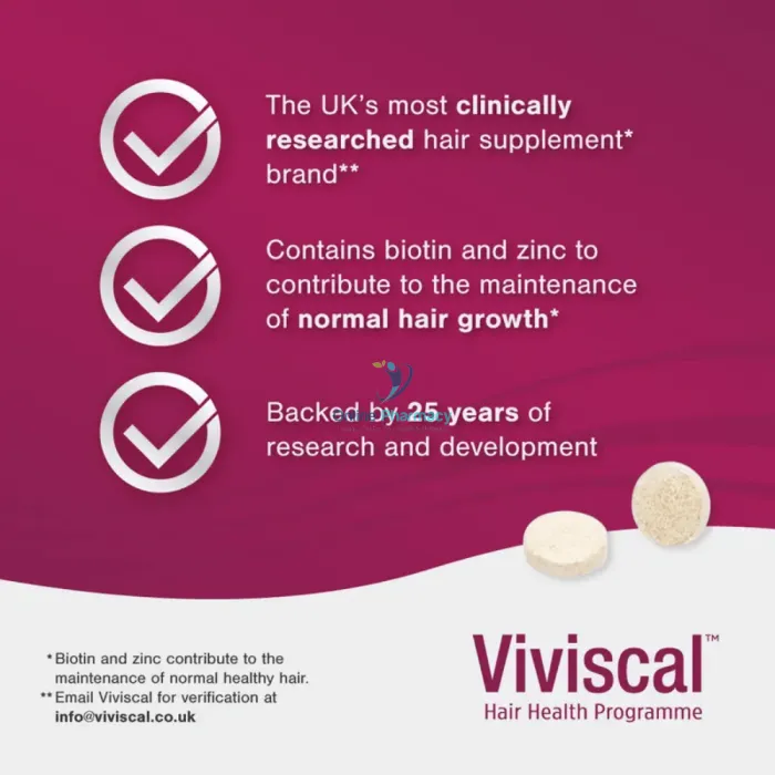 Viviscal Max Strength Hair Growth Supplements - 30 Pack - Image 8