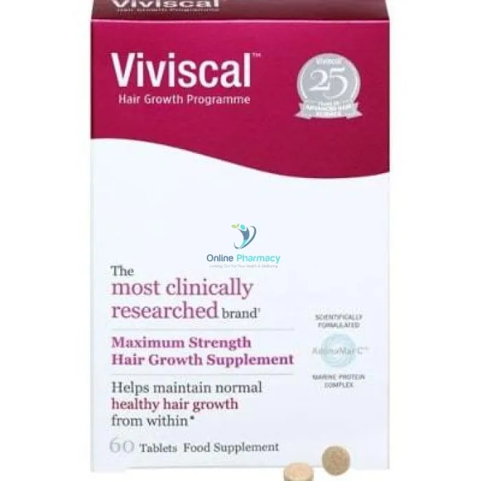Viviscal Max Strength Hair Growth Supplements - 60 Tabs - Image 3