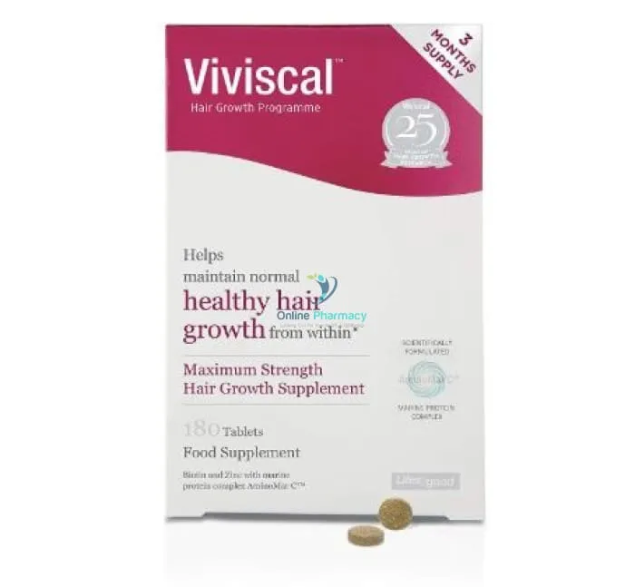 Viviscal Max Strength Hair Growth Supplements Value Pack - 180 Tabs - Image 5