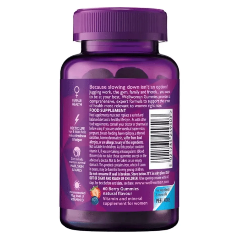 Wellwoman Gummies Multivitamins - 60 Pack - Image 2