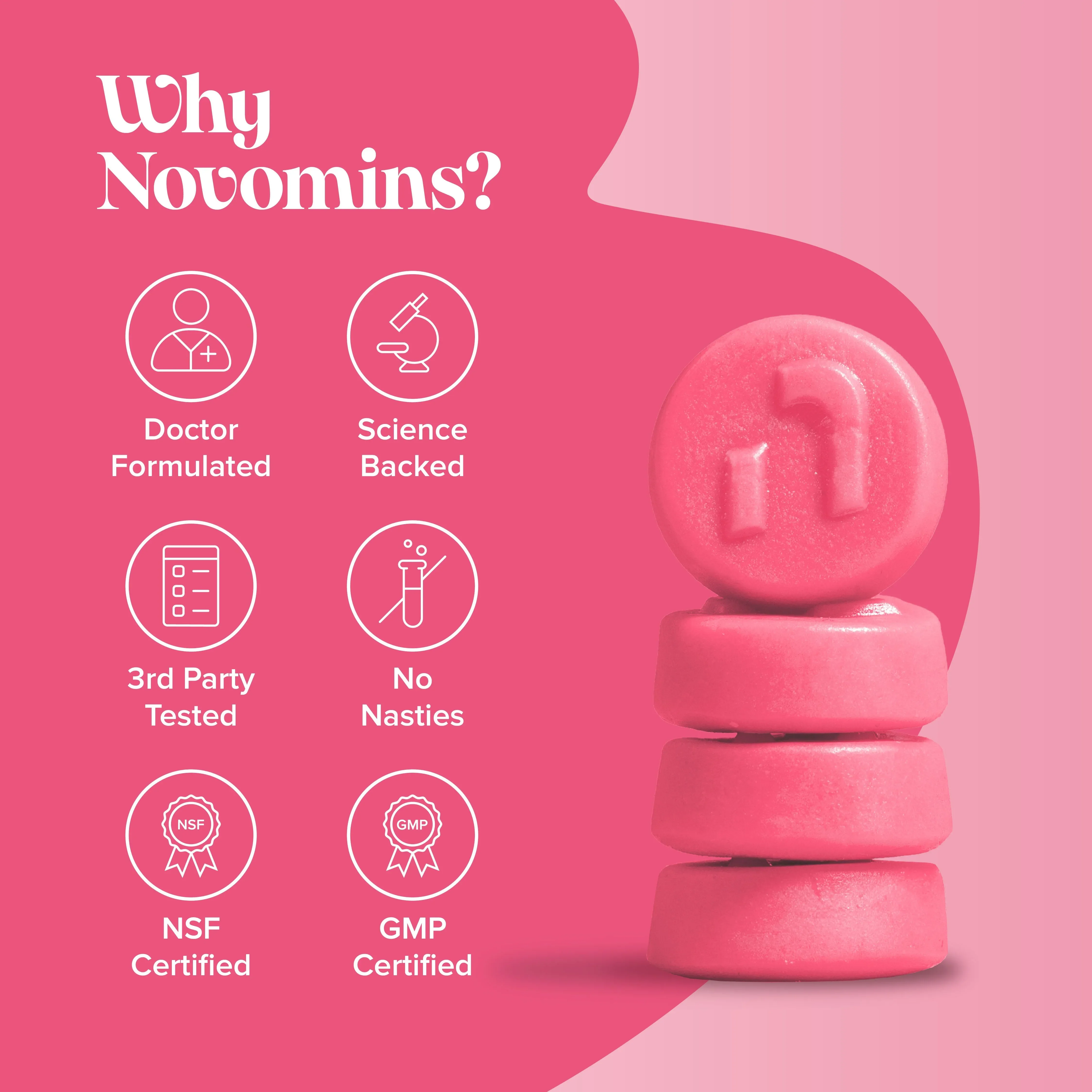 Novomins Women's Bio-Balance Gummies - 60 Pack - Image 5