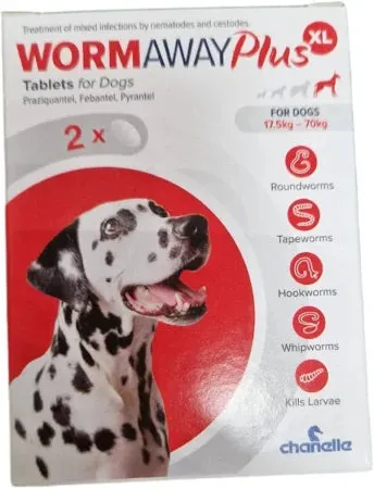 WormAway Plus Tablets For Dogs XL (> 40kg)