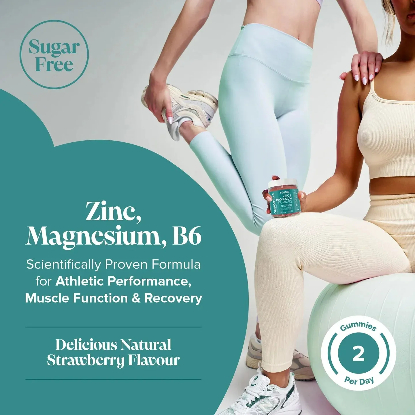 Novomins Zinc & Magnesium Gummies - 60 Pack - Image 2
