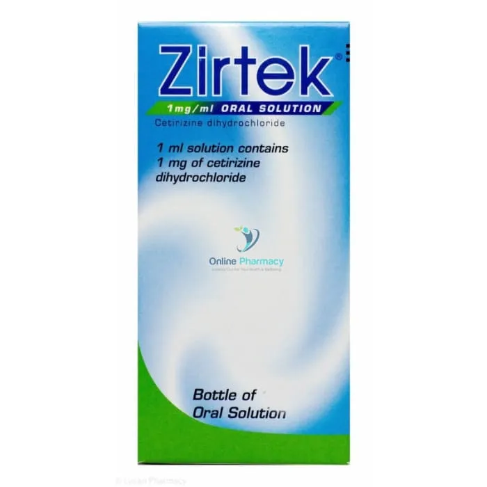 Zirtek Cetirizine Oral Solution - 100ml/200ml